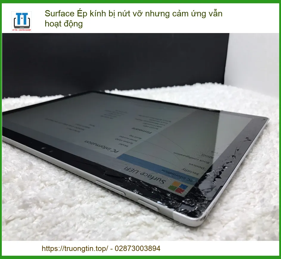 Surface Ép Kính Bị Nứt Vỡ Nhưng Cảm Ứng Vẫn Hoạt Động: Giải Pháp Tối Ưu!