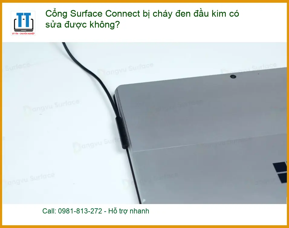 Surface Cổng Connect bị cháy đen đầu kim có sửa không? – Trung tâm hỗ trợ gần đây