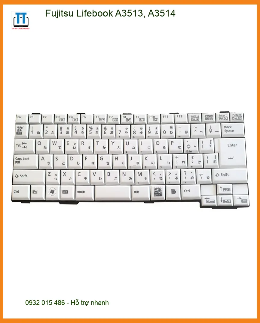Bàn phím Laptop Fujitsu Lifebook A3513, A3514 - Lắp Đặt Tại Shop Nhanh Gọn