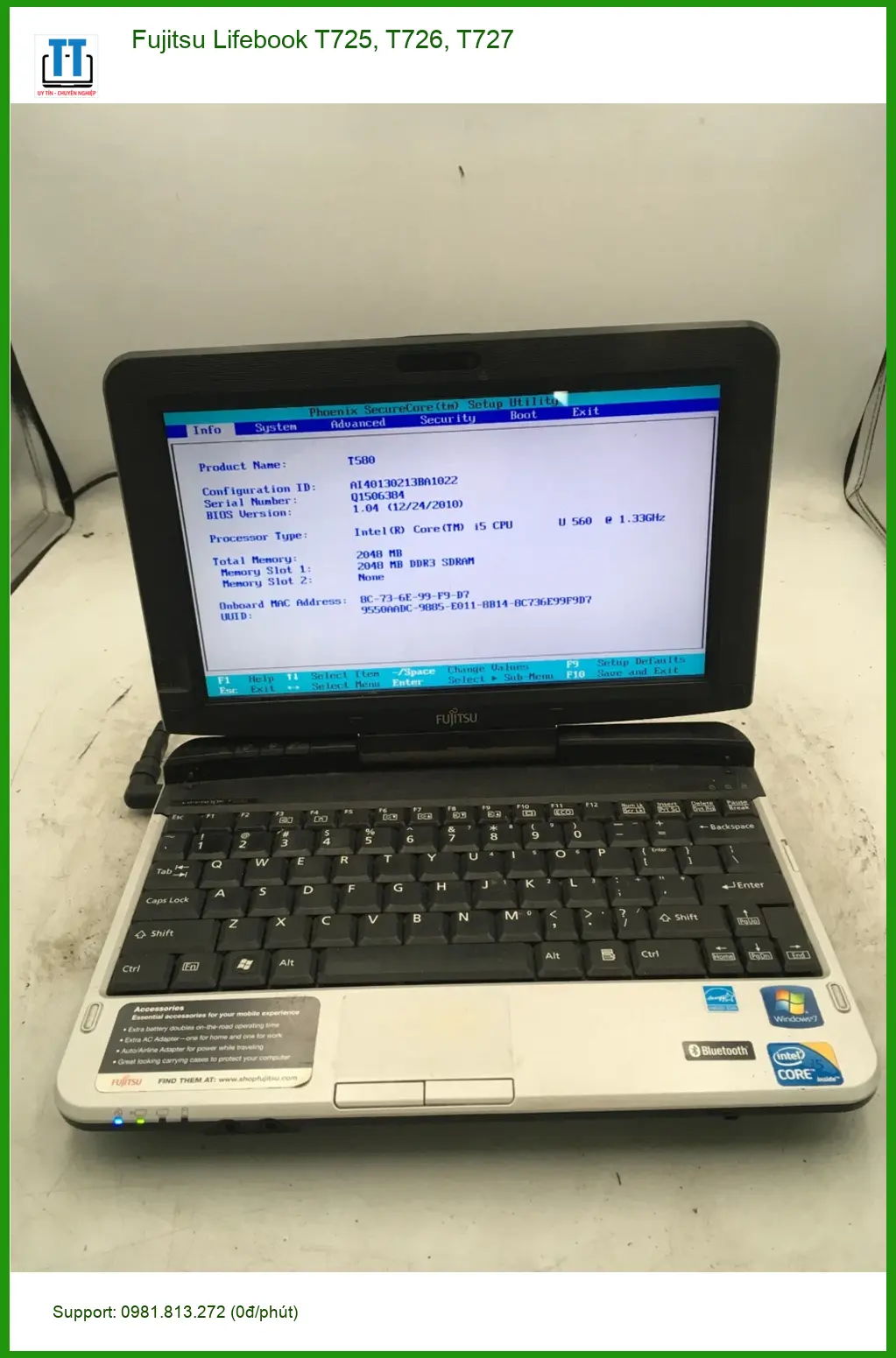 Loa Laptop Fujitsu T725 - Thay Loa Laptop Lấy Liền Giá Tốt