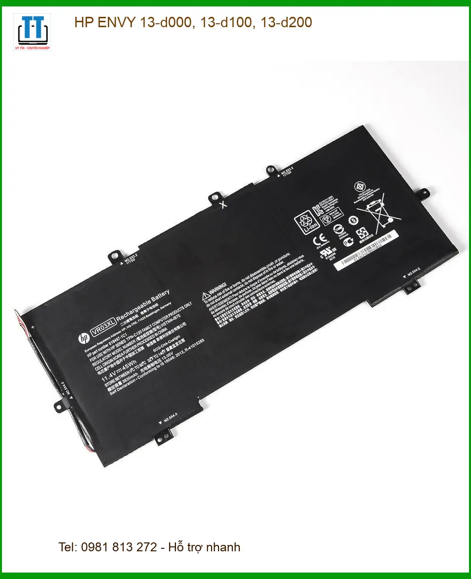 Pin Laptop HP ENVY 13-d000 - Thay Pin Laptop Nhanh Tận Nơi Giá Rẻ TPHCM
