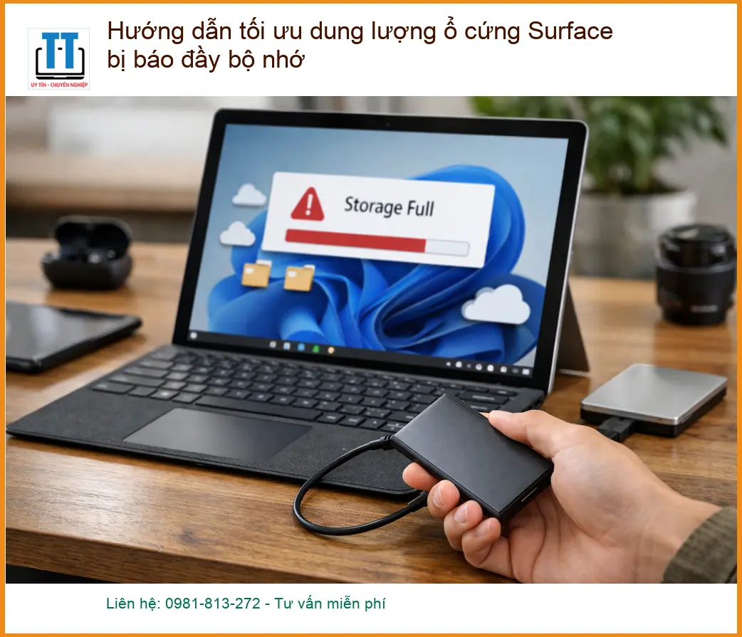 Hướng dẫn tối ưu dung lượng ổ cứng bị đầy – Trung tâm hỗ trợ gần đây