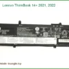 Pin Laptop Lenovo ThinkBook 14+ - Thay Pin Lấy Liền Tại Cửa Hàng TPHCM
