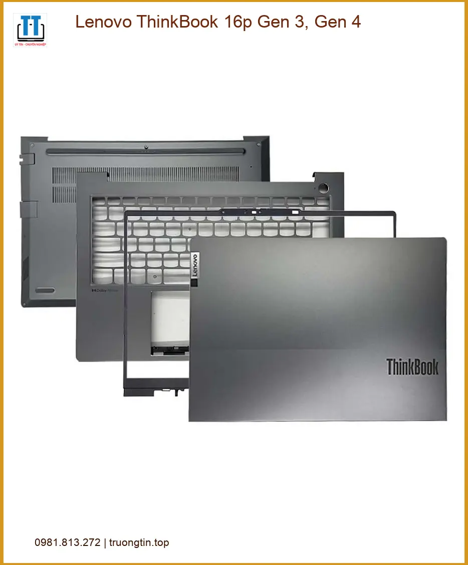 Vỏ Laptop LENOVO Lenovo ThinkBook 16p Gen 3, 4 - Thay Vỏ Laptop Giá Rẻ HCM