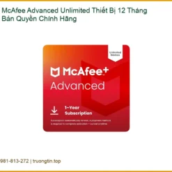 Antivirus McAfee Advanced Unlimited Chính Hãng - Mua Ngay Tại Cửa Hàng Uy Tín TPHCM