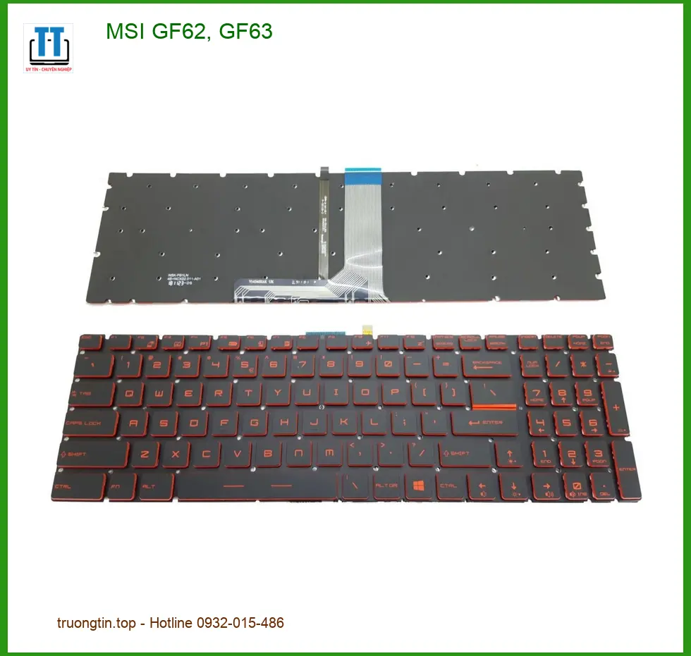 Bàn phím Laptop MSI GF62 GF63 - Thay Lấy Liền Tại Trung Tâm TPHCM