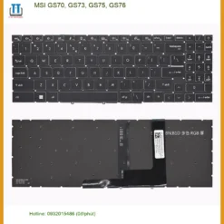Bàn phím Laptop MSI GS70, GS73, GS75, GS76 - Thay Lấy Liền Tại Trung Tâm TPHCM