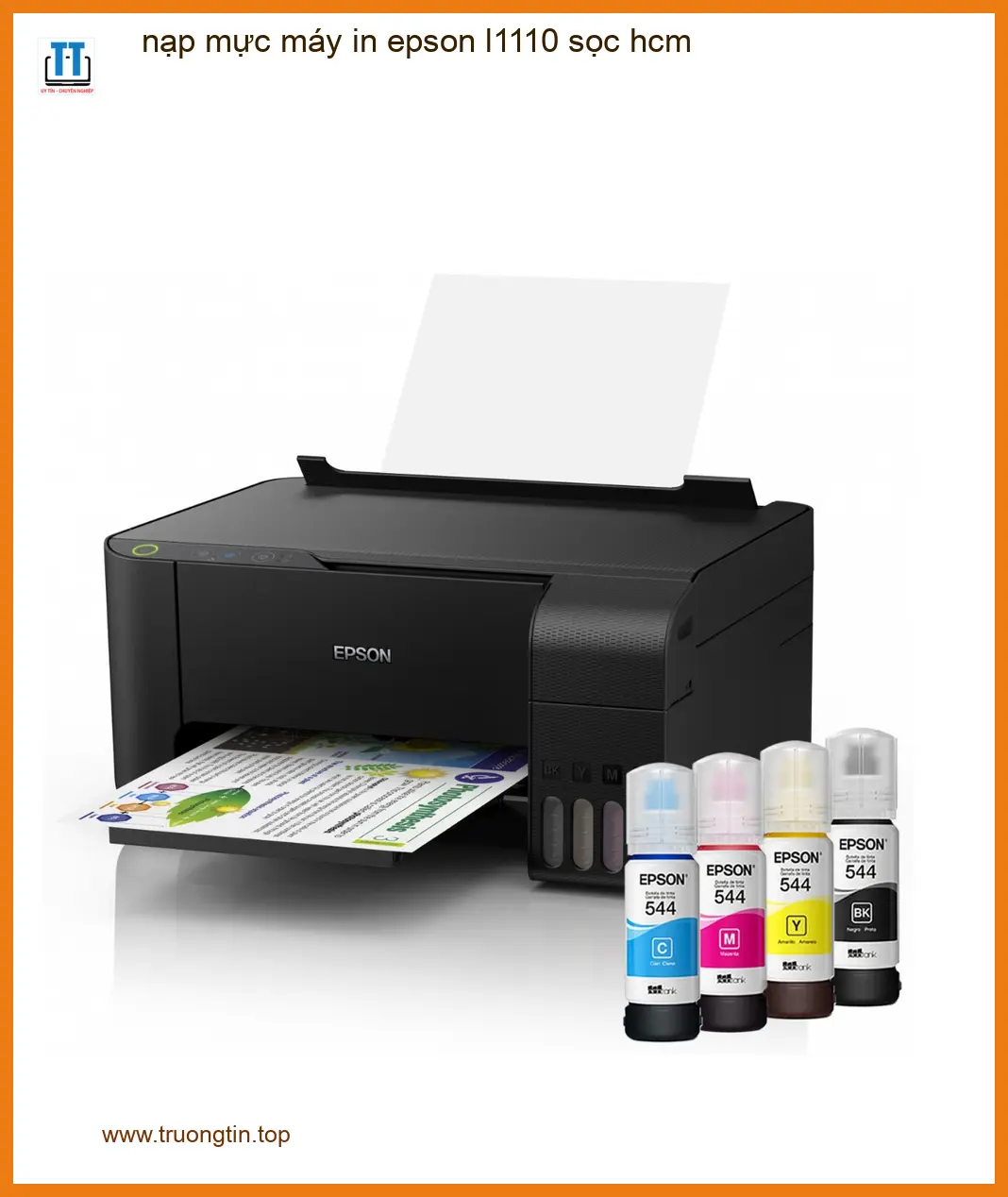 Nạp mực máy in Epson L1110 sọc HCM tận nơi – Thợ đổ mực nhanh giá rẻ