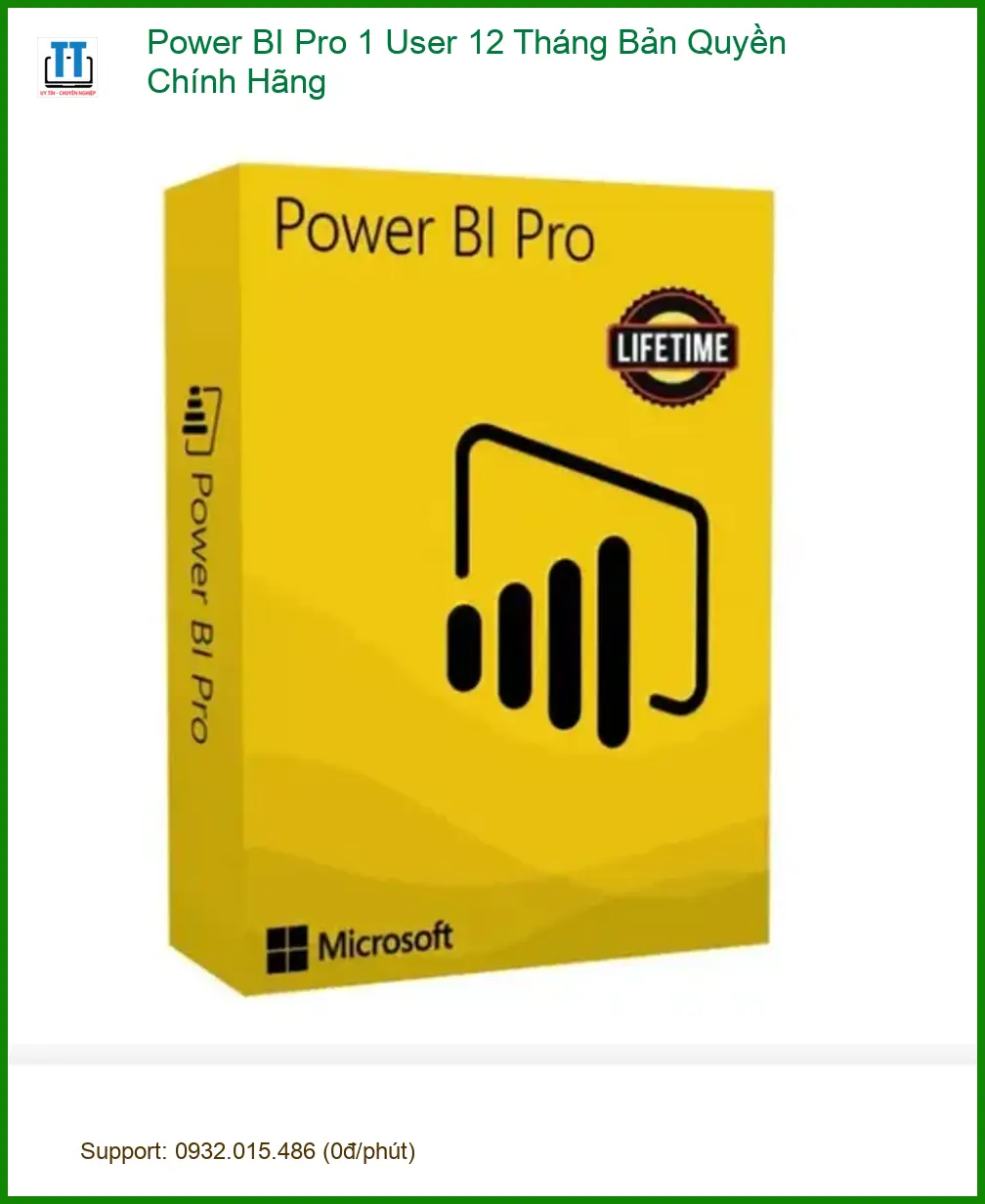Office Power BI Pro 1 User 12 Tháng - TPHCM Giao Nhanh Giá Tốt