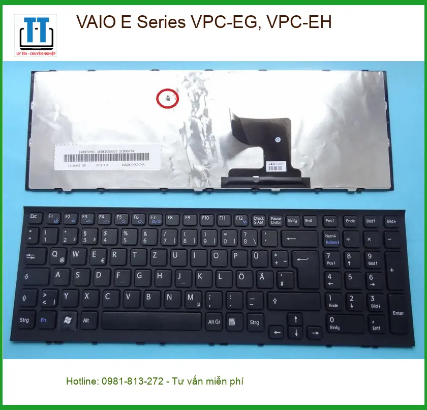 Bàn phím Laptop VAIO VPC-EG/EH - Thay nhanh tại TPHCM | Giá rẻ nhất