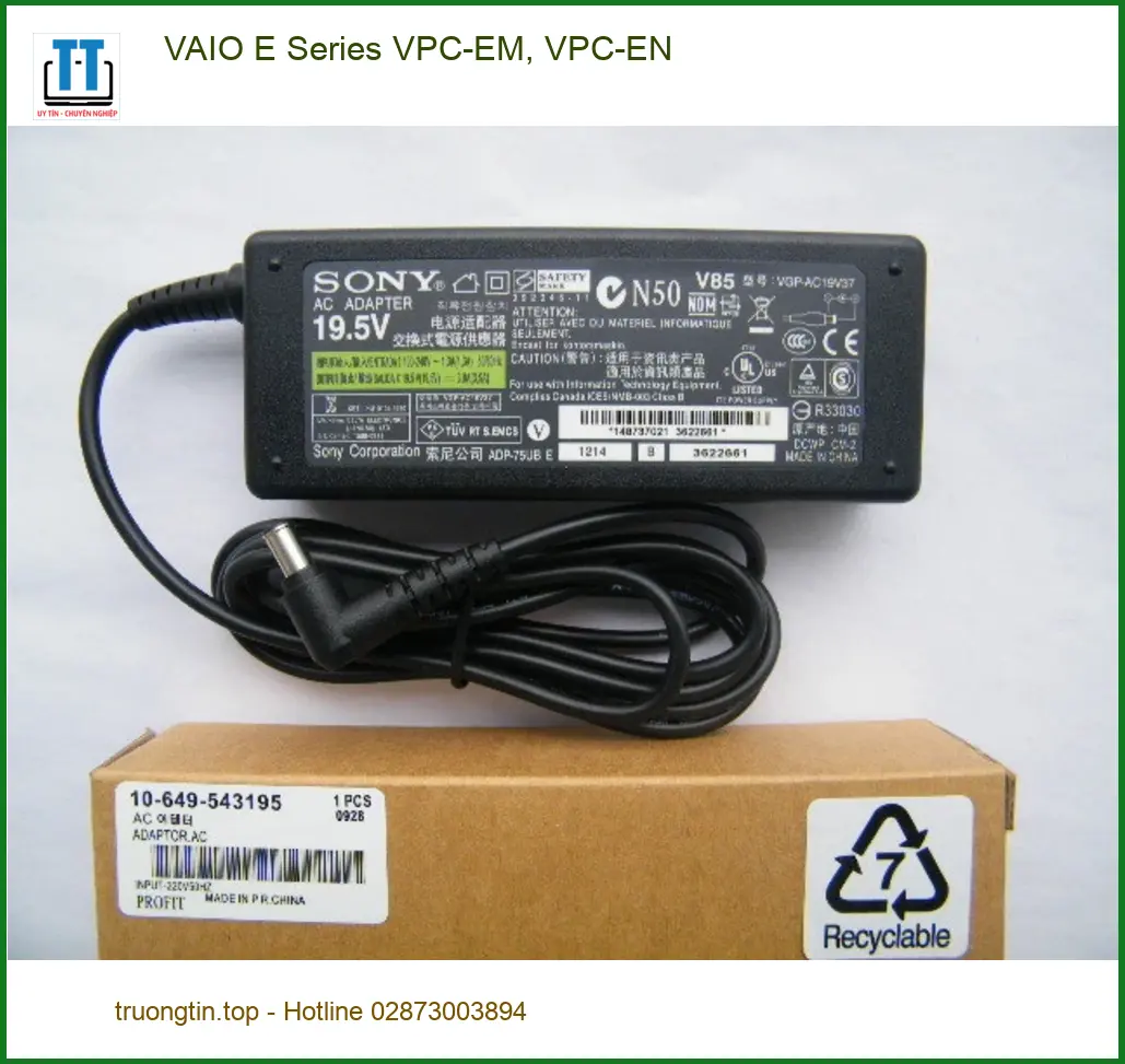 Sạc Laptop VAIO E Series VPC-EM, VPC-EN - TPHCM Giao Nhanh Tận Nơi