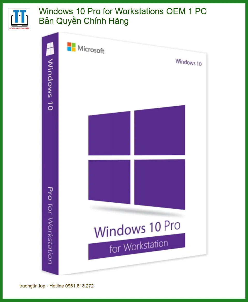 Windows 10 Pro Workstations OEM - Giá Rẻ Nhất TPHCM