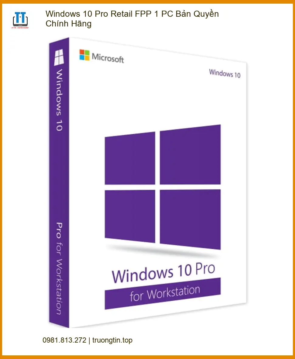 Bản Quyền Windows 10 Pro FPP - Cài Đặt Nhanh TPHCM - Lấy Liền