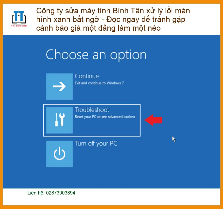 Sửa máy tính Bình Tân xử lý màn hình xanh bất ngờ – Trung tâm hỗ trợ ngay