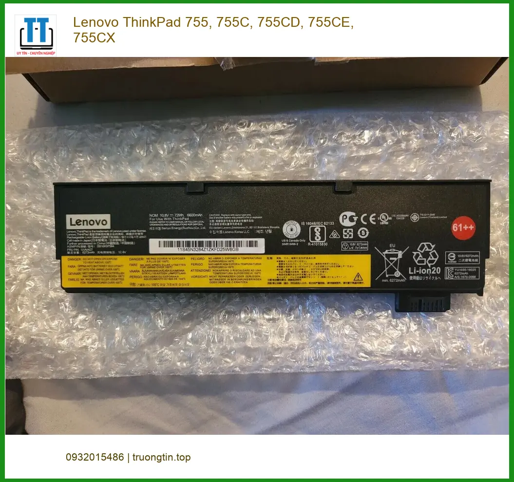 Pin Laptop Lenovo ThinkPad - Thay Lấy Ngay - Giá Rẻ Nhất TPHCM Gần Đây