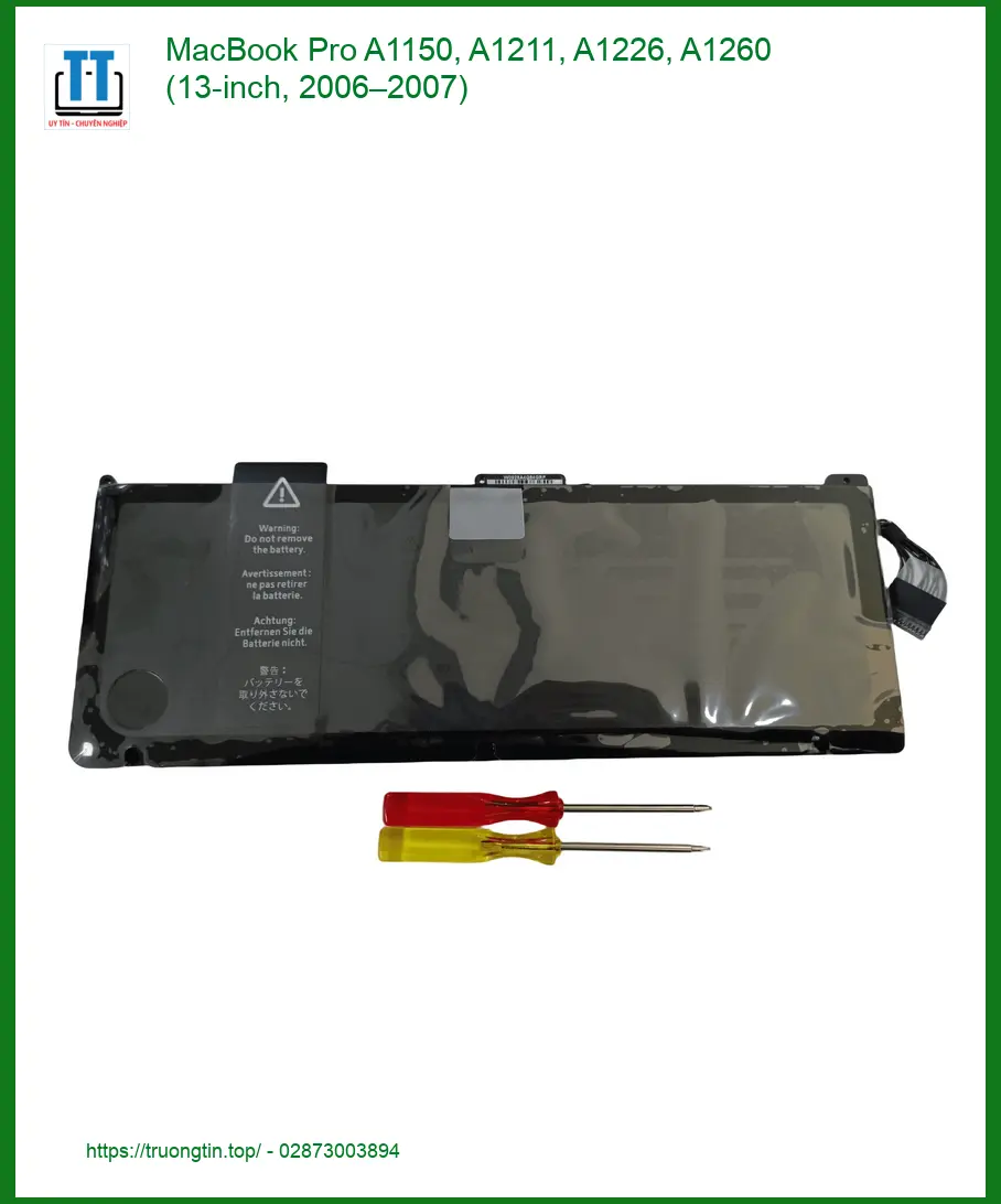Pin Laptop APPLE MacBook Pro A1150, A1211, A1226, A1260 - Giá Rẻ TPHCM