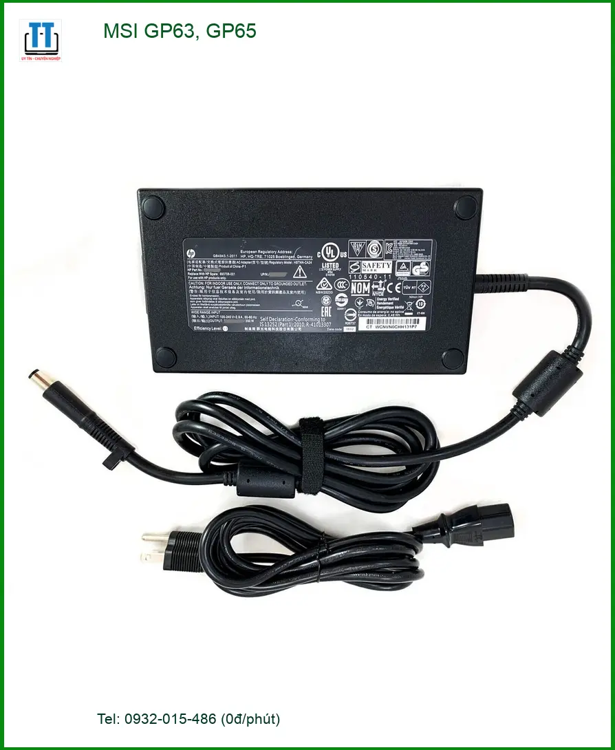 Sạc Laptop MSI GP63, GP65 - Hàng Có Sẵn | Giao Nhanh TPHCM