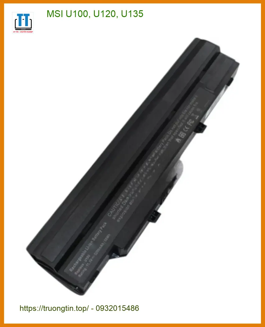 Pin Laptop MSI U100, U120, U135 - Thay Nhanh Lấy Liền Tại Cửa Hàng TPHCM