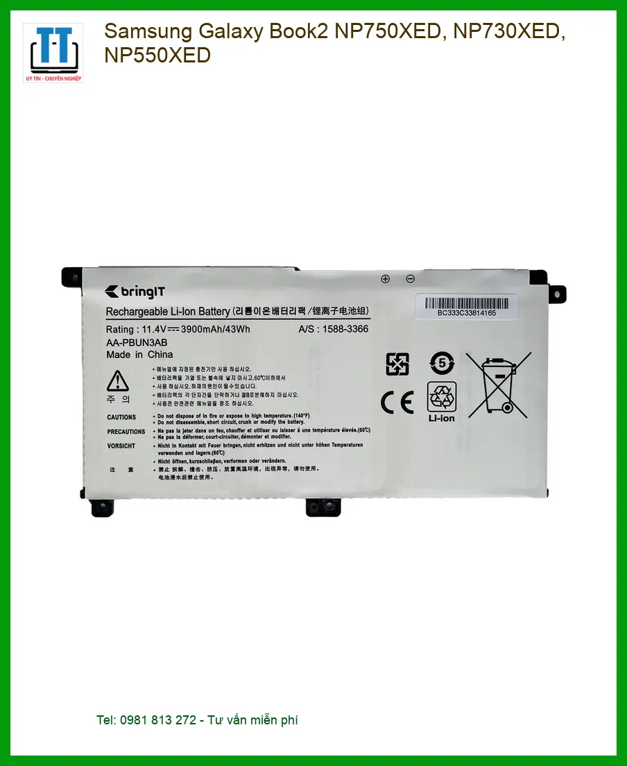 Pin Laptop Samsung Galaxy Book2 NP750XED, NP730XED - Thay Pin Laptop Lấy Ngay Giá Rẻ