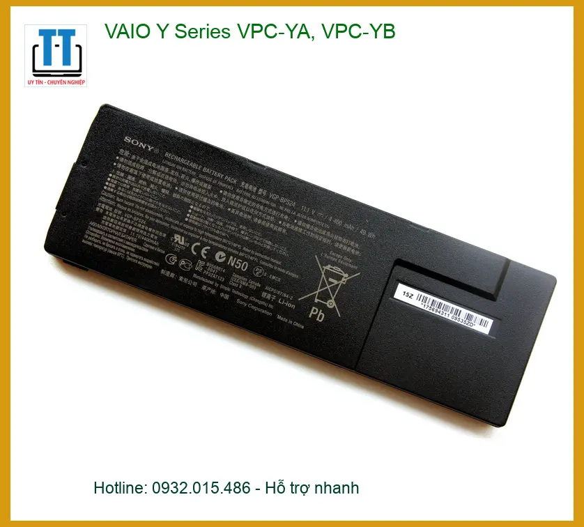 Pin Laptop VAIO Y Series VPC-YA, VPC-YB - Thay Pin Giá Rẻ TPHCM