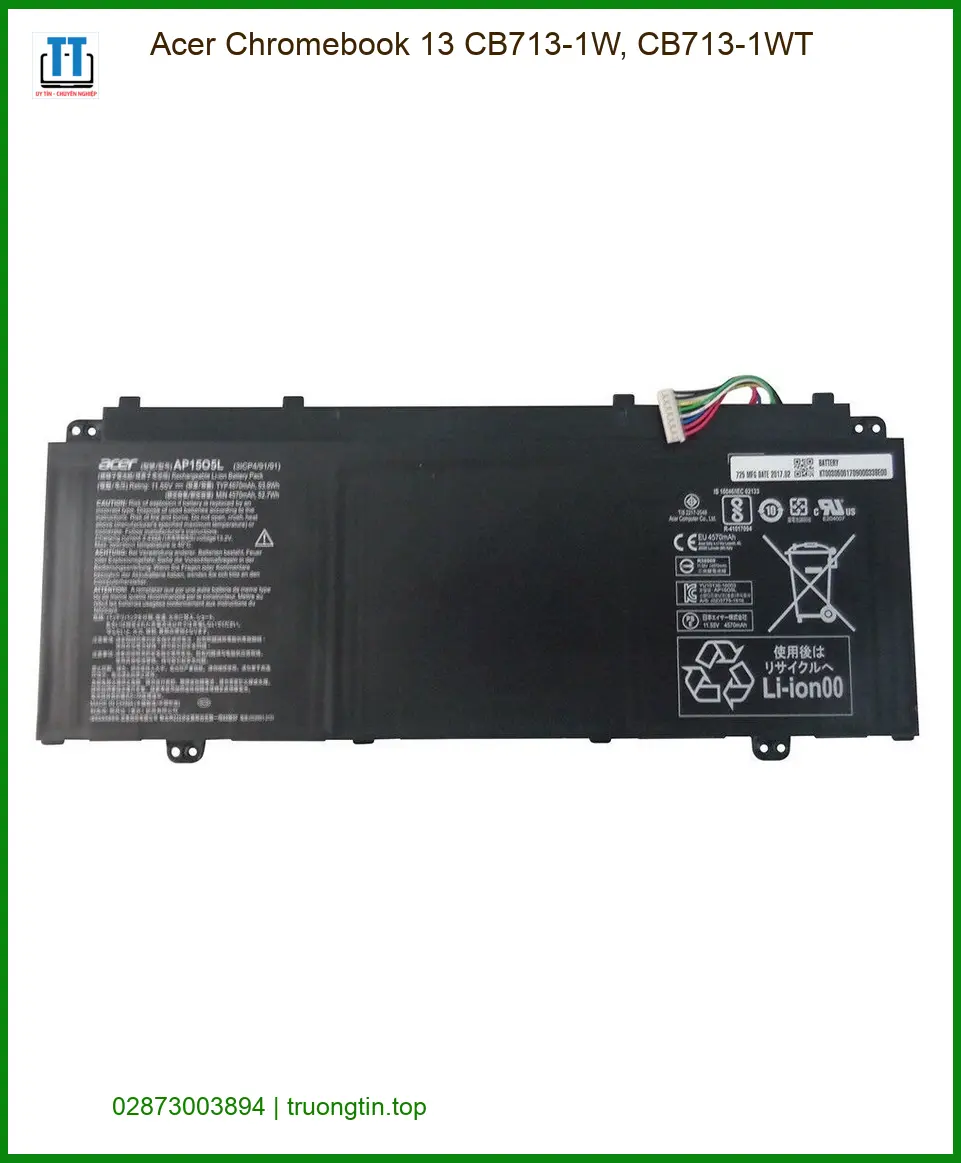 Pin Laptop ACER Chromebook 13 CB713-1W, CB713-1WT - Thay Lấy Ngay Giá Rẻ