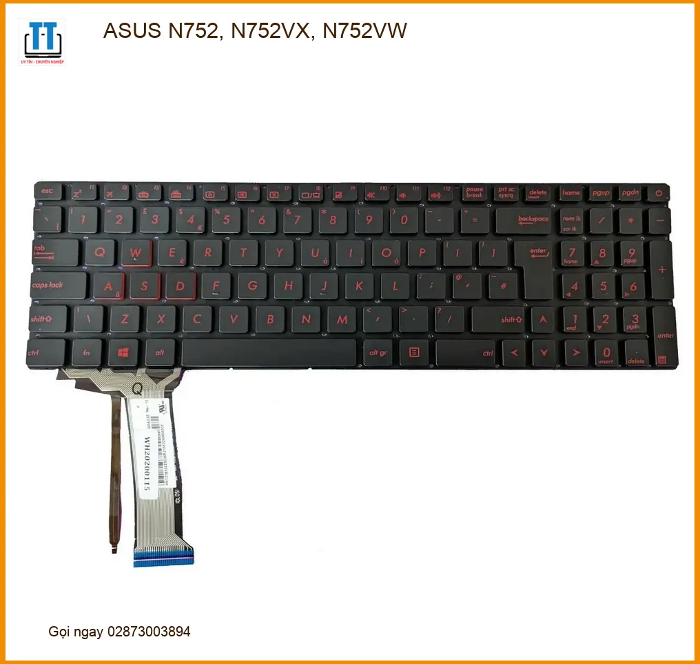 Bàn phím Laptop ASUS N752 - Thay Nhanh TPHCM - Giá Rẻ Tại Cửa Hàng