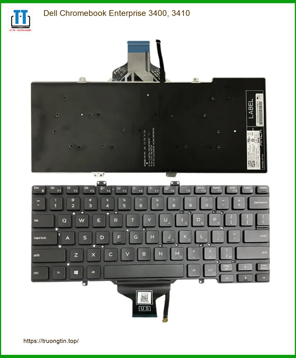 Bàn phím Laptop DELL Chromebook 3400 3410 - Thay Mới Nhanh Tại Cửa Hàng