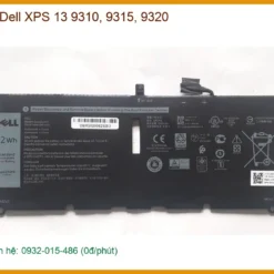 Pin Laptop DELL XPS 13 9310, 9315, 9320 - Thay Lấy Liền, Giá Rẻ TPHCM
