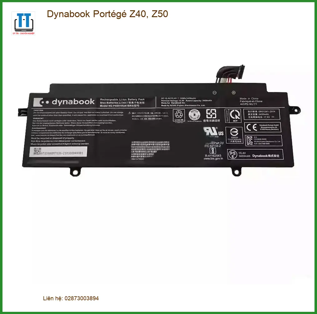 Pin Laptop Dynabook Z40 Z50 - Thay Nhanh Giá Rẻ Tại Trung Tâm TPHCM