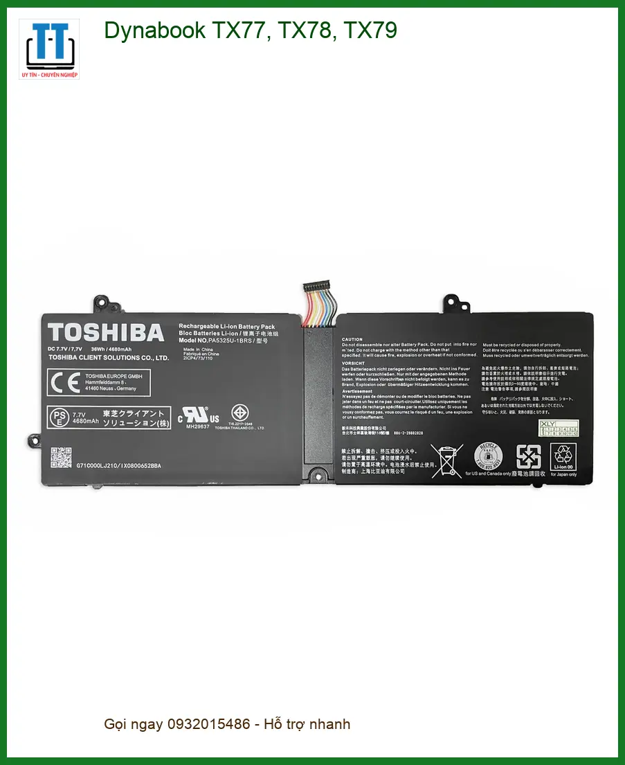 Pin Laptop Dynabook TX77, TX78, TX79 - Thay Mới Lấy Ngay TPHCM Giá Tốt