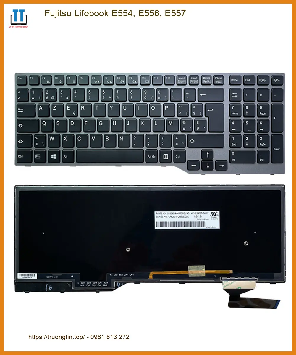 Bàn phím Laptop Fujitsu Lifebook E554, E556, E557 | Lắp Đặt Tận Nơi TPHCM