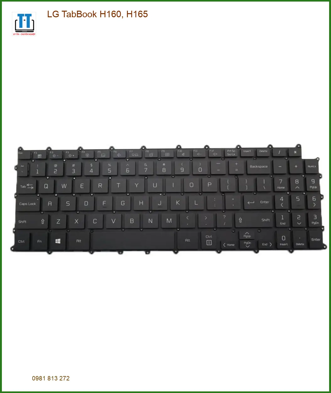 Bàn phím Laptop LG TabBook H160, H165 - Thay Lấy Liền - Giá Rẻ Tại TPHCM