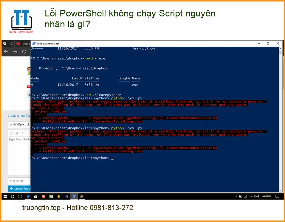 Thủ thuật Phần mềm Lỗi PowerShell không chạy Script – Cách tự xử lý tại nhà