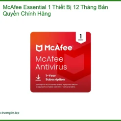 Antivirus McAfee Essential 1 Máy 12 Tháng - Mua Nhanh Giá Rẻ TPHCM