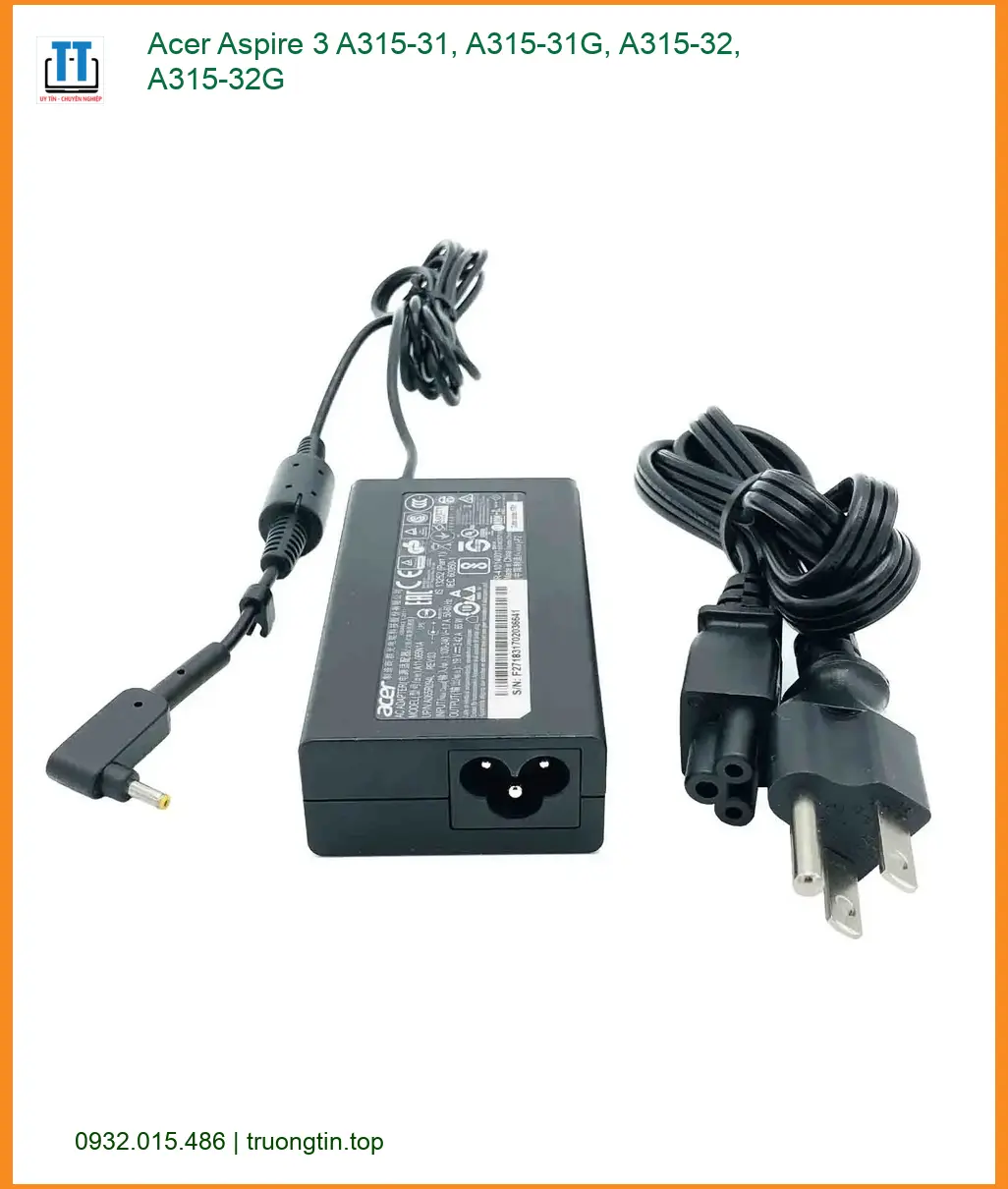 Sạc Laptop ACER Aspire 3 A315-31 - Thay Nhanh Tại TPHCM Giá Rẻ
