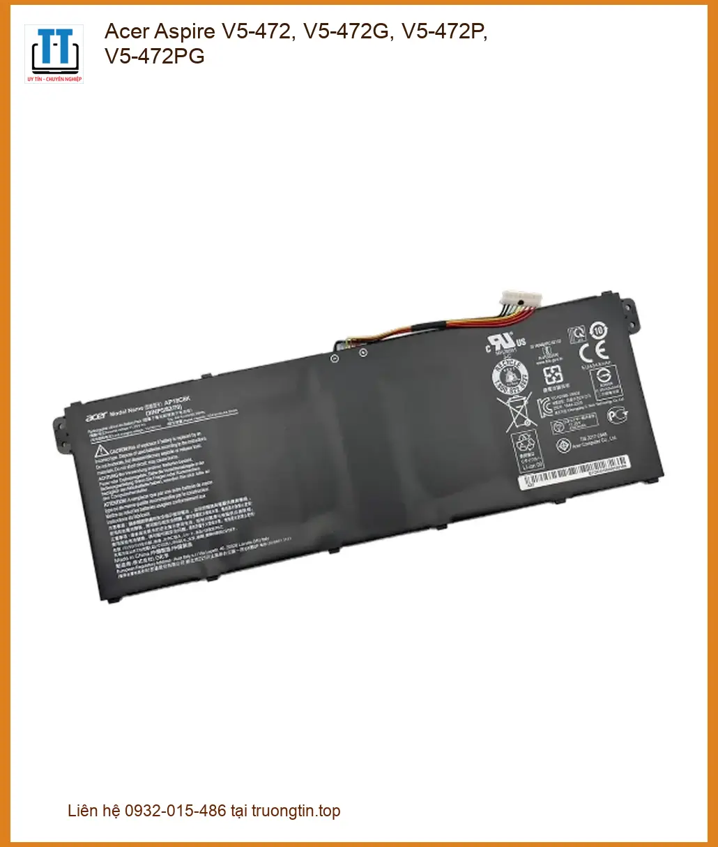 Pin Laptop Acer Aspire V5-472 V5-472G - Thay Pin Lấy Liền Tại Cửa Hàng TPHCM