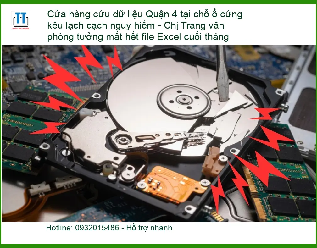 Khôi Phục Dữ Liệu Quận 4 ổ cứng kêu lạch cạch – Cứu data tận nơi lấy liền