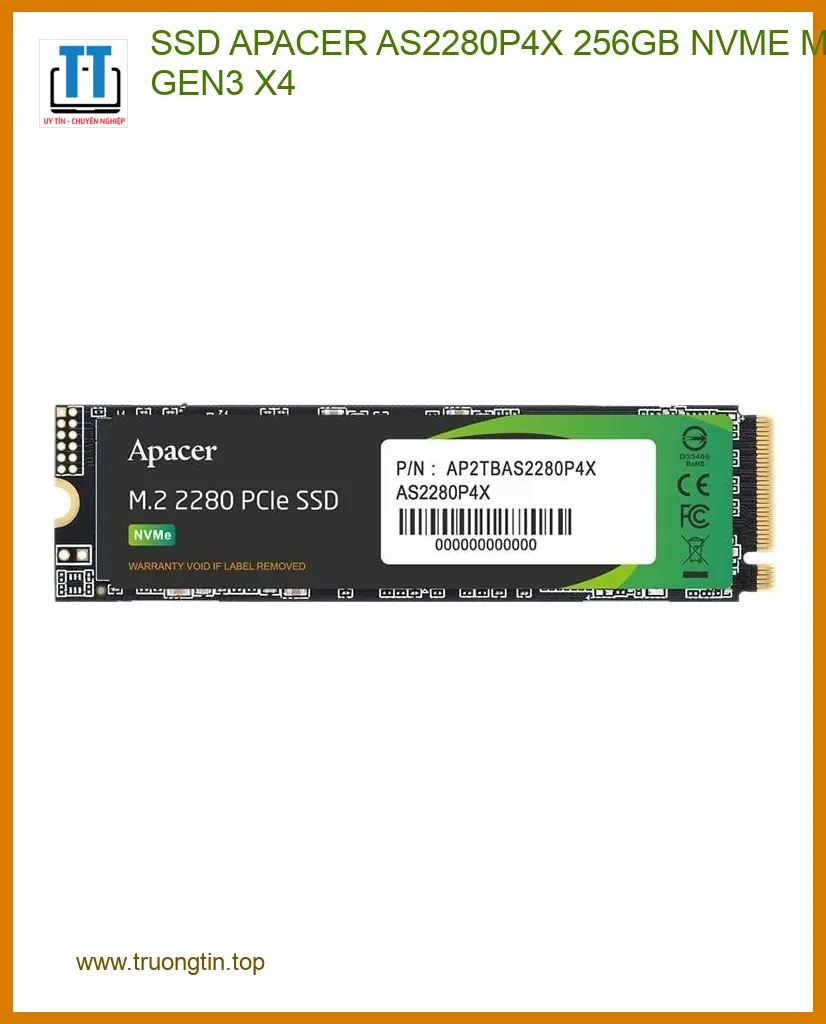Ổ cứng SSD Apacer AS2280P4X 256GB - Lắp đặt tận nơi Giá sinh viên TPHCM