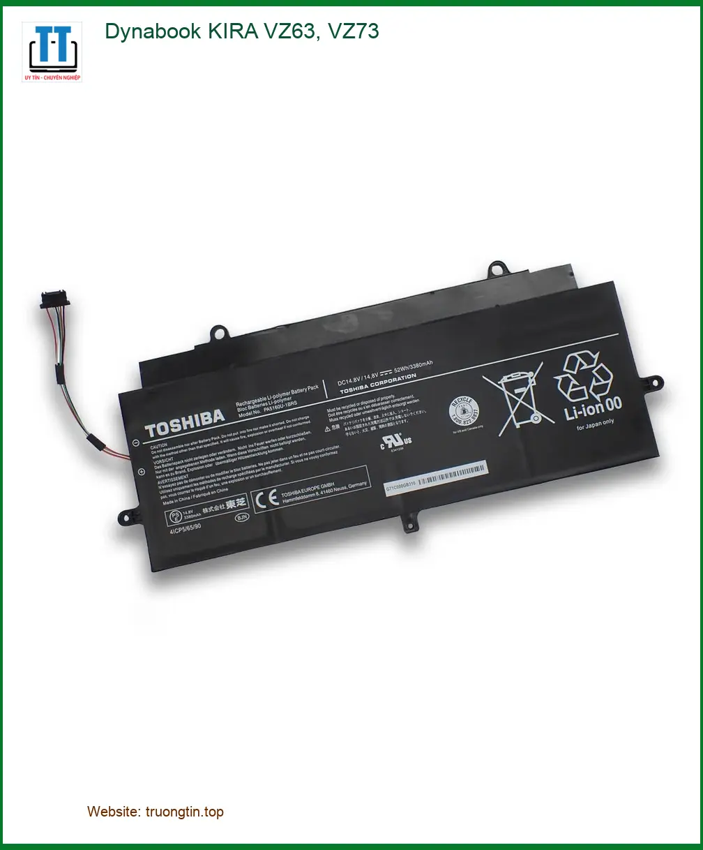 Pin Laptop Dynabook KIRA VZ63, VZ73 - Giá Rẻ TPHCM | Lấy Liền Hôm Nay